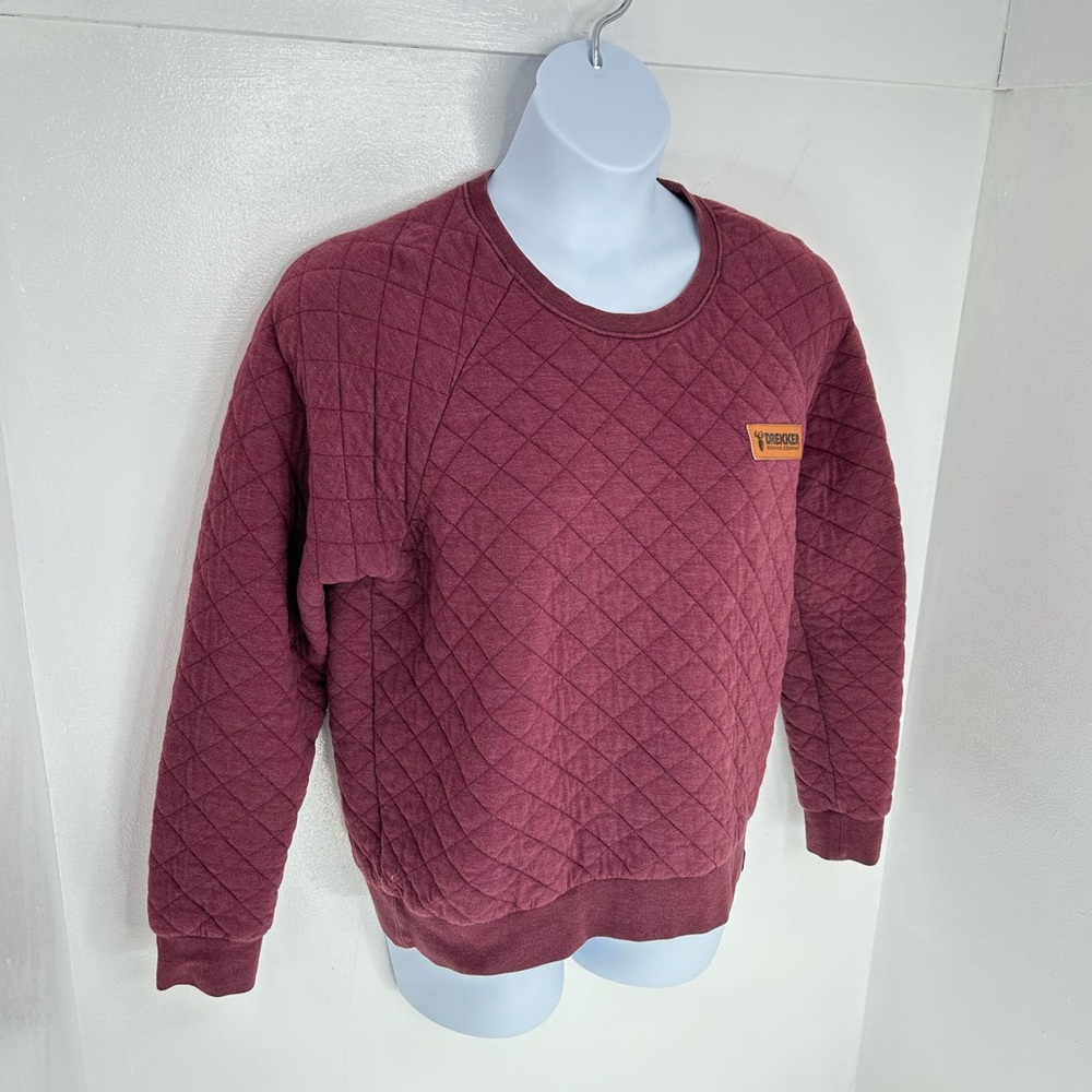 Drekker Brewing Co Quilted Sweatshirt Womens Size XL Crewneck Fargo ND Brewery - Picture 3 of 11